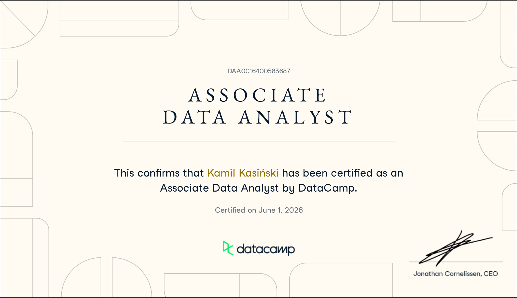 DataCamp Data Analyst with SQL