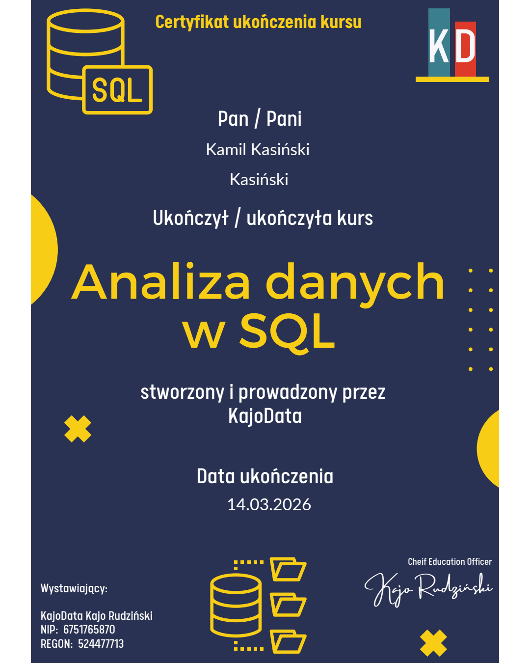 KDS SQL